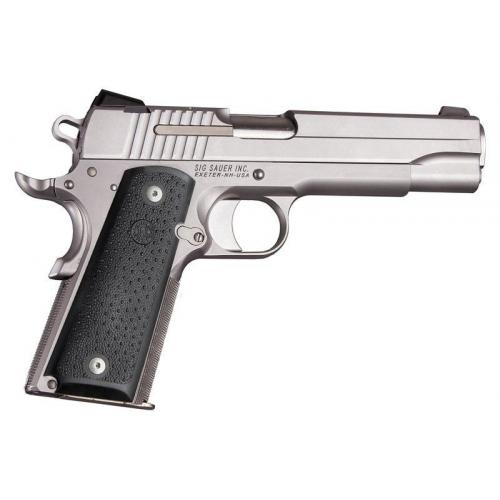 Colt 1911 Government Griff Overmolded Schwarz Hogue