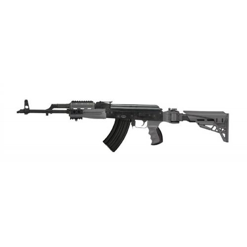 AK-47 / AK-74 Schaft / Schubschaft / AK Klappschaft  mit Scorpion Dämpfungs-System Beton Grau ATI TactLite