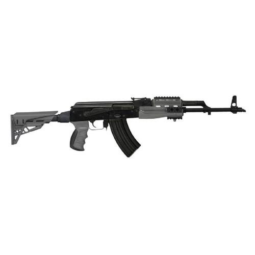 AK-47 / AK-74 Schaft / Schubschaft Elite mit Scorpion gedämpfter Schaftkappe Grau ATI TactLite