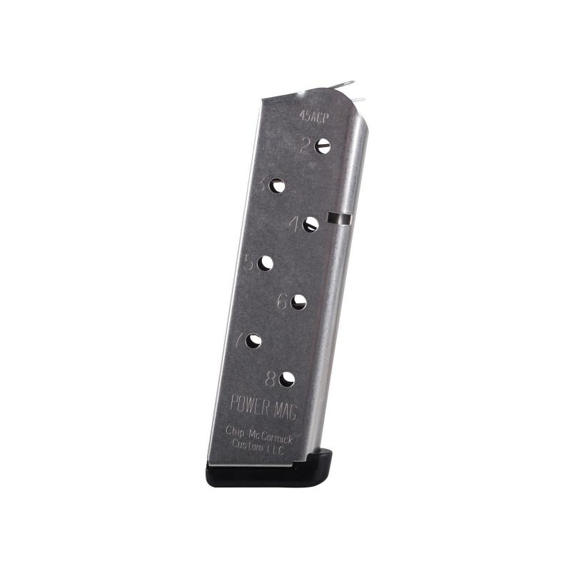 M1911 Magazin .45 ACP 8 Schuss vernickelt CMC